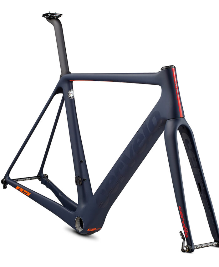 Cervelo R5 Disc Rahmenset 2019 navy/orange/red
