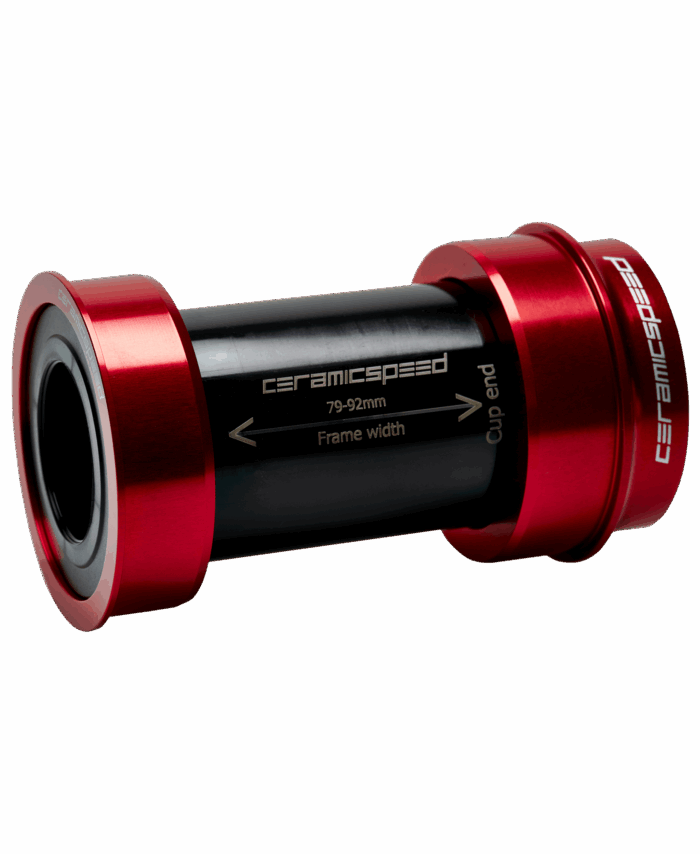 CeramicSpeed BBright bottom bracket for SRAM DUB Road (Standard / Farbe rot) Tretlager