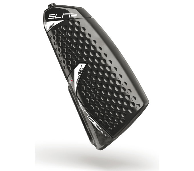Elite Crono CX Trinklfasche mit CarbonHalter (Aerotrinkflasche)