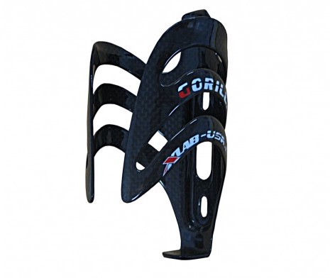 XLAB Gorilla Cage schwarz glänzend - Carbon Flaschenhalter
